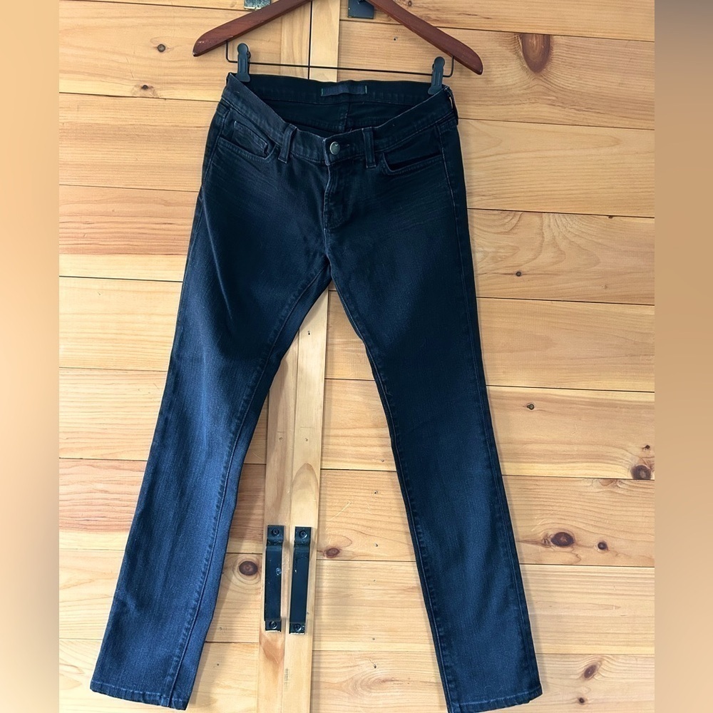 J Brand Jett Skinny Jeans Black Sz 27